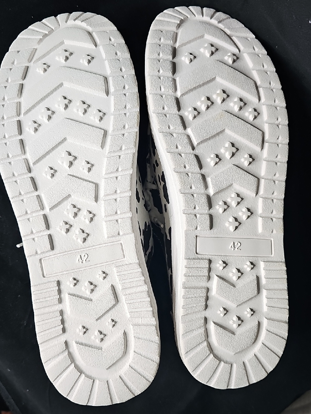 Cow Print Canvas Slip-On Sneakers with Turquoise Western Accent - Picture 3 of 4